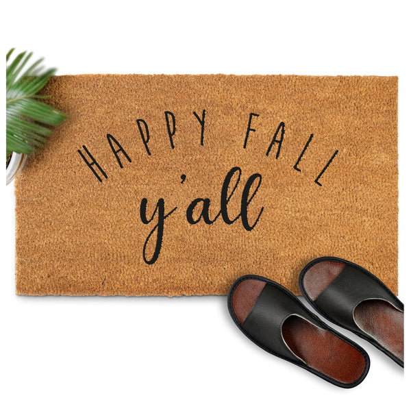 Coir Mat Happy Fall Y'all Doormat 30