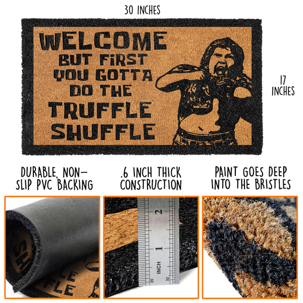 First You Gotta Do the Shuffle Door Mat Outdoor 30x17 Inch