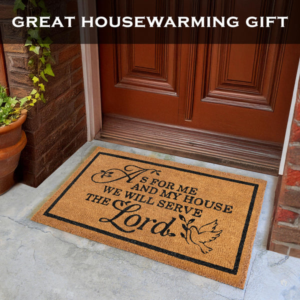 As for Me and My House Door Mat 30x17 Inch