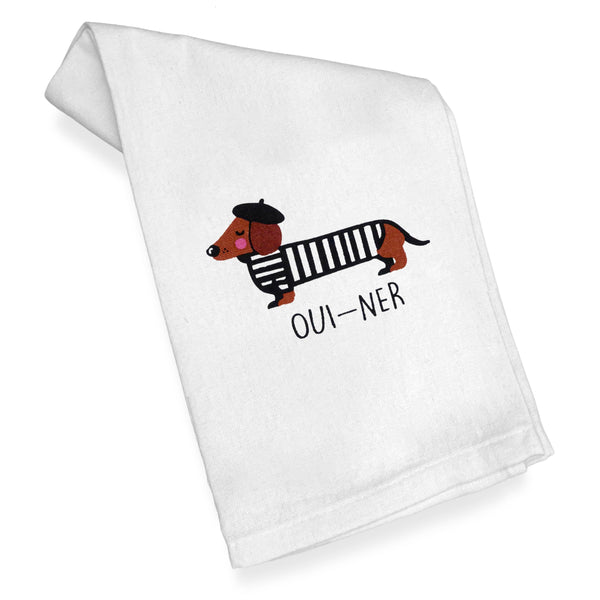 Ouiner Dachshund Kitchen Towel 18x24 Inch