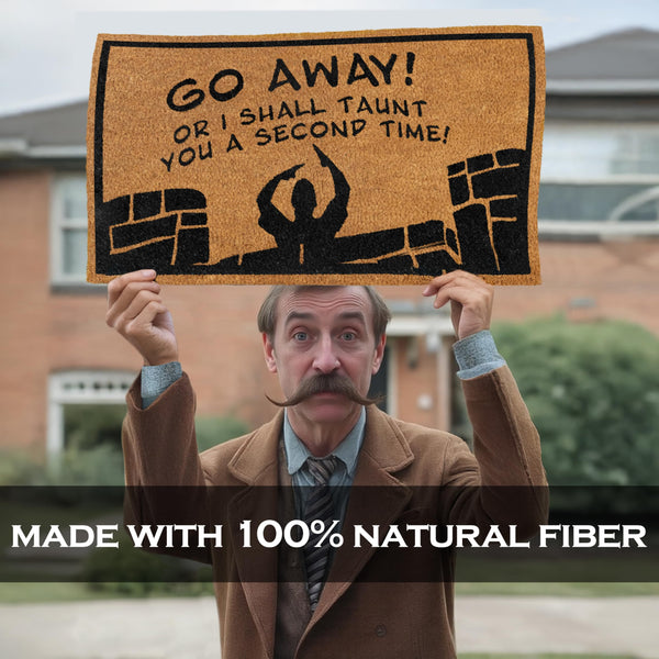 go away or I shall taunt you neerdy coir outdoor mat rugs