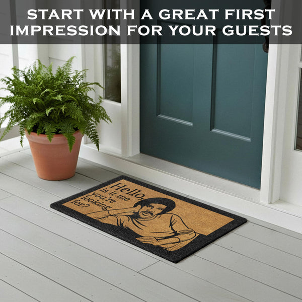 Hello Is It Me You're Looking for Welcome Mat Funny 30x17 Inch