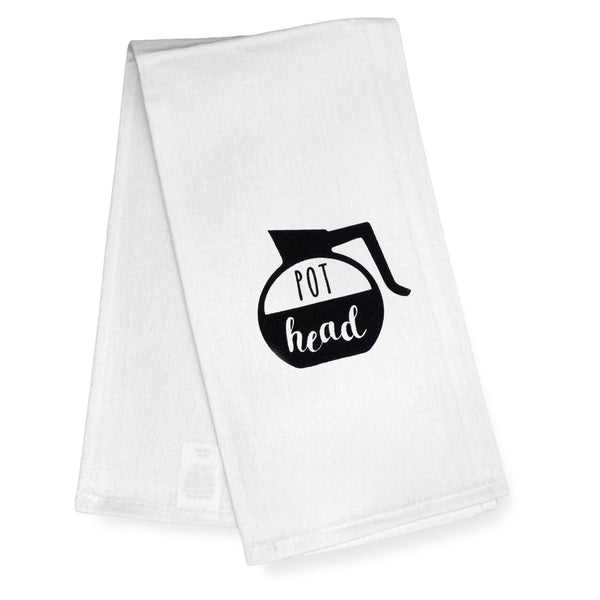 Pot Head Funny Kitchen Towel 18x24 Inch