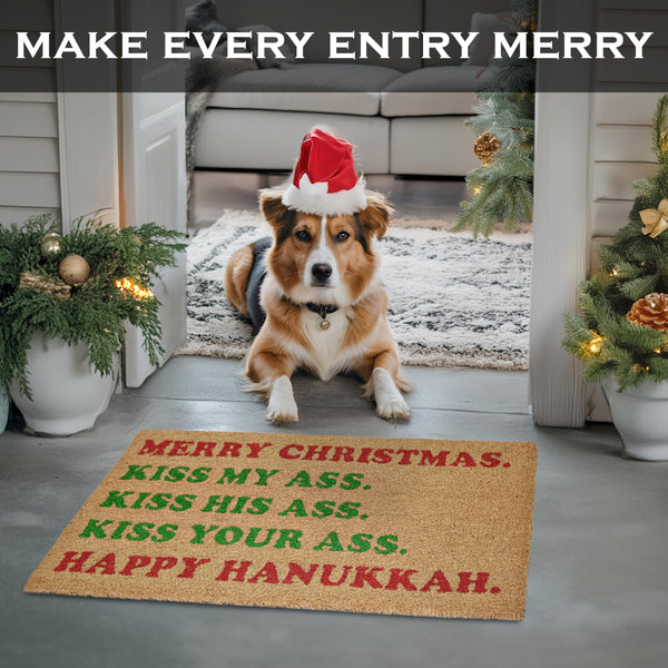 Vacation Funny Christmas Door Mat 30x17 Inch