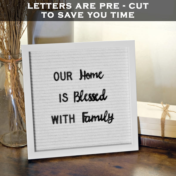 MAINEVENT All white felt letter board