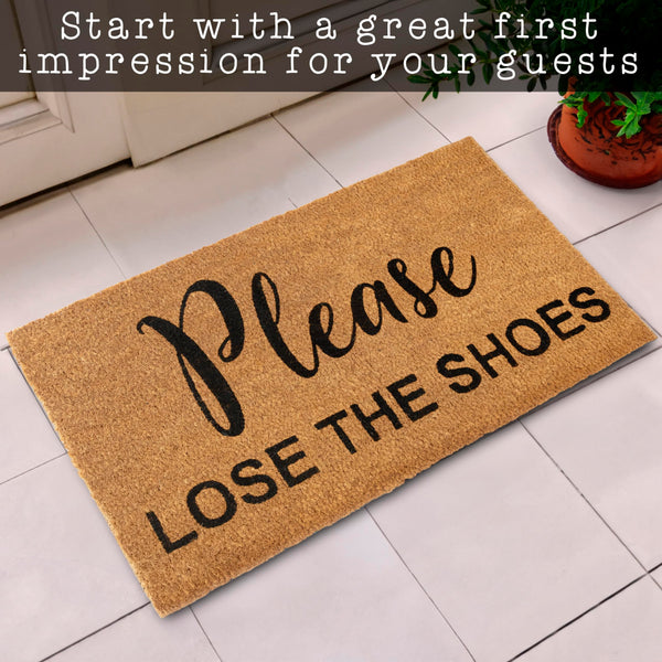MAINEVENT Funny Lose the Shoes Coir Outdoor Mat