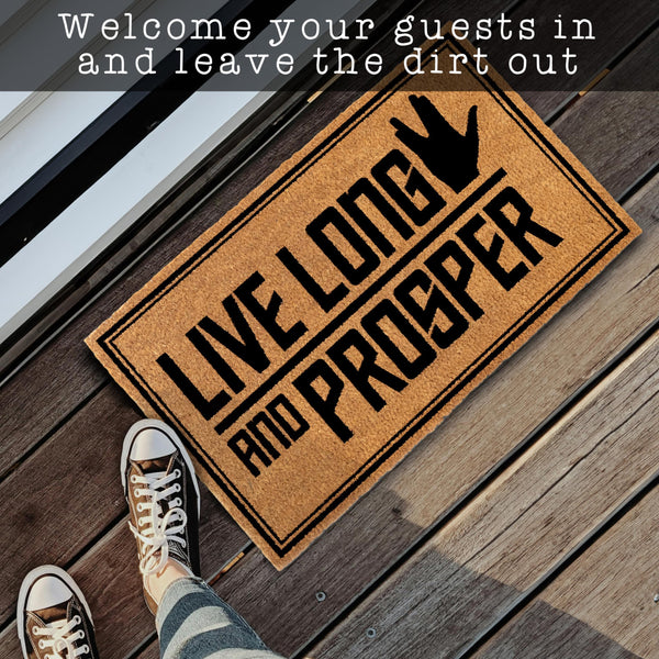 MAINEVENT Live Long and Prosper Star Wars Coir Outdoor Mat