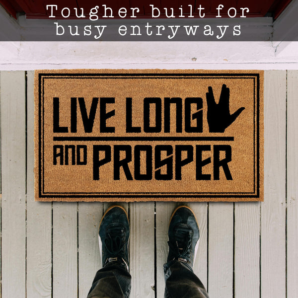 MAINEVENT Live Long and Prosper Star Wars Coir Outdoor Mat