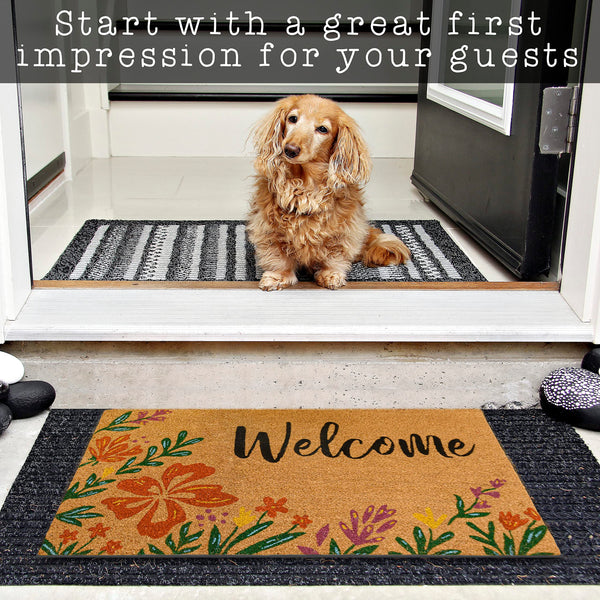 MAINEVENT Summer Spring Coir Doormat  Outdoor Mats