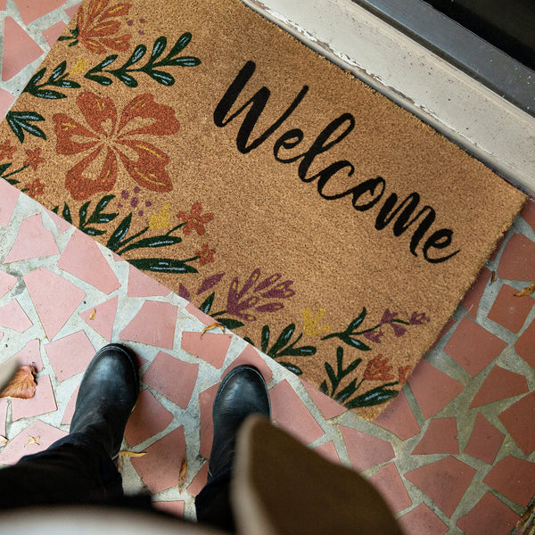 MAINEVENT Summer Spring Coir Doormat  Outdoor Mats