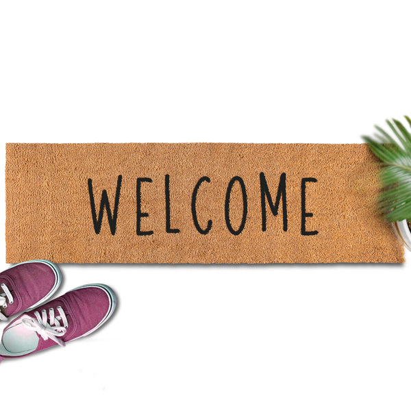 MAINEVENT Welcome-themed coir outdoor mats