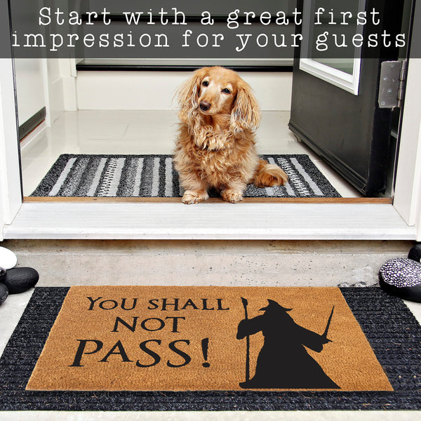 MAINEVENT You Shall Not Pass Coir Outdoor Mat LOTR