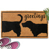 Dog Greetings Coir Doormat Outdoor 30"x17" or 50"x15"