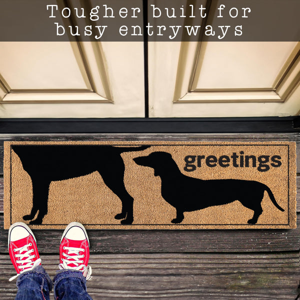MAINEVENT dogs greeting dog-lover outdoor coir mats