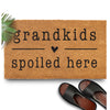 Grandkids Spoiled Here Doormat 30x17 Inch