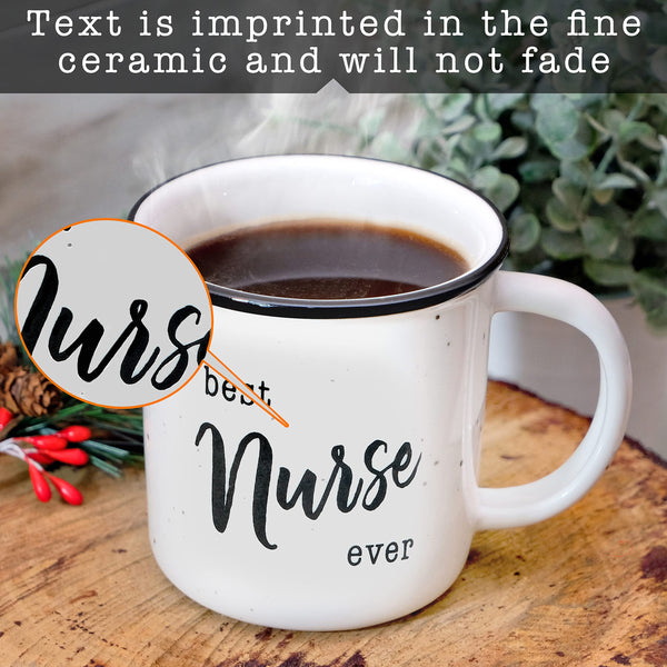 best nurse ever ceramic coffee campfire mug