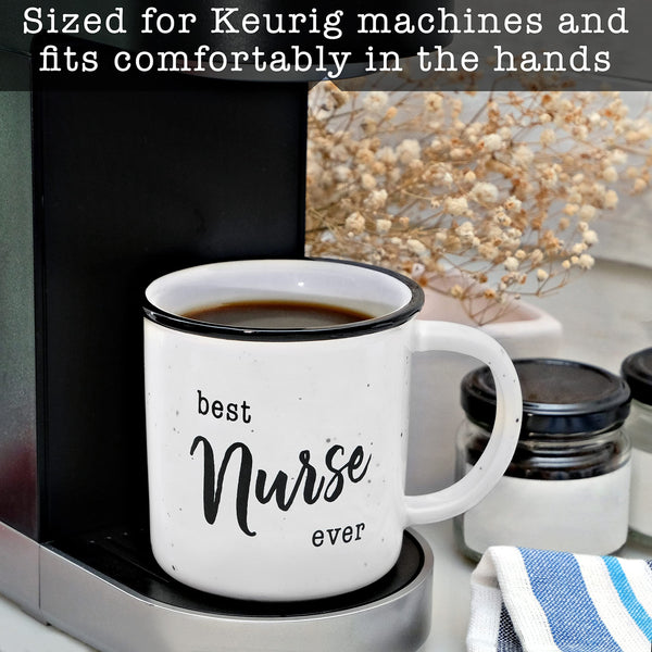 best nurse ever ceramic coffee campfire mug