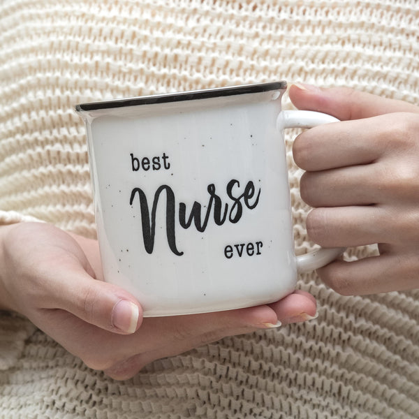best nurse ever ceramic coffee campfire mug