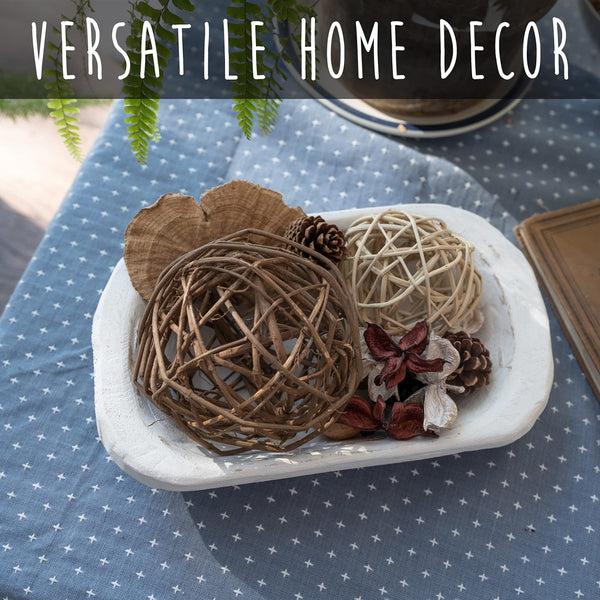 dough bowl home decor rustic wood