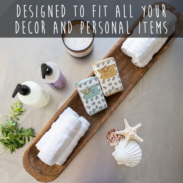 dough bowl home decor rustic wood