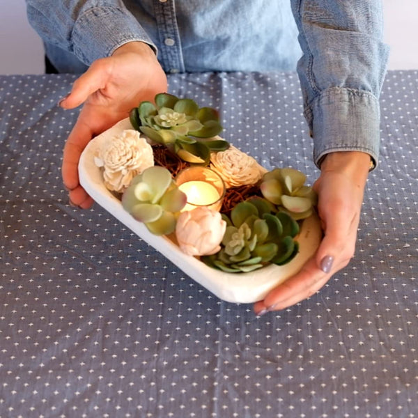 dough bowl home decor rustic wood