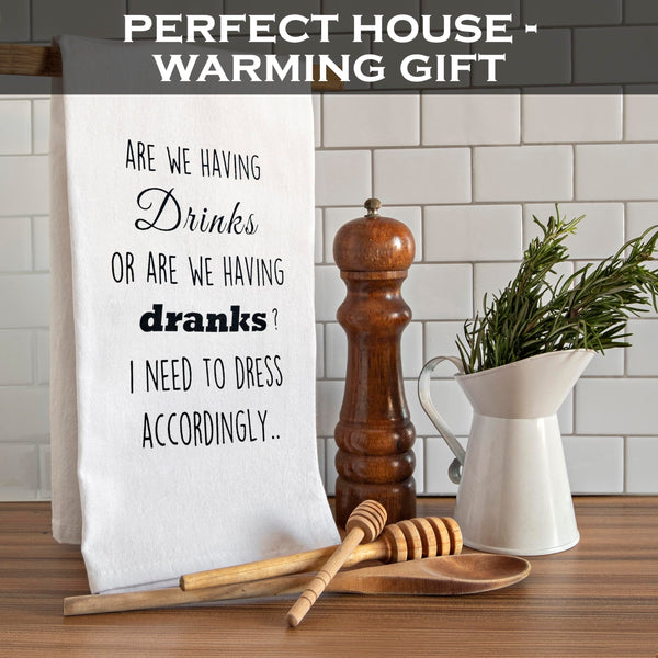 funy kitchen towels cotton dranks drinks