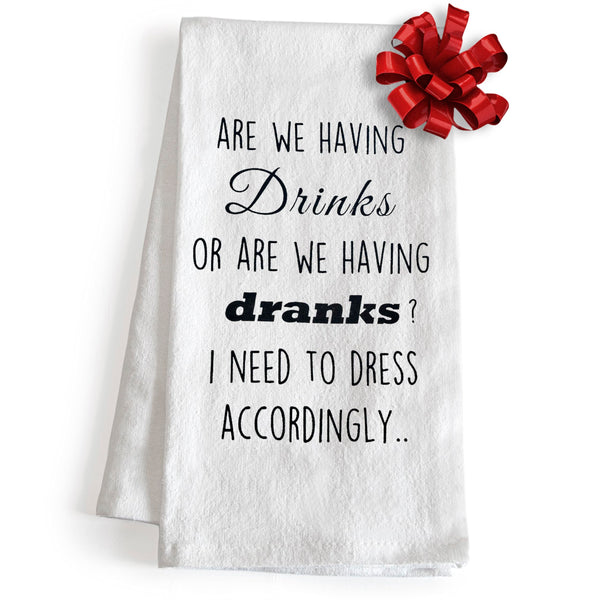 funy kitchen towels cotton dranks drinks
