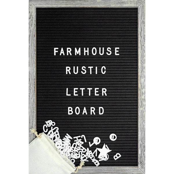 Black 12x17 Farmhouse Shabby Chic Rustic Letter Board