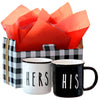 Hers/His Ceramic Coffee Mug Set for 2