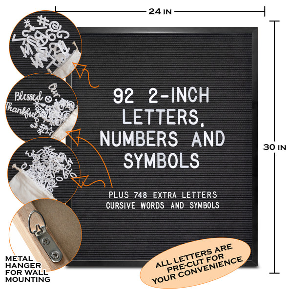 letter board menu board announcement