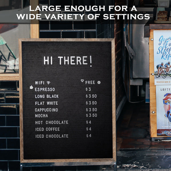 letter board menu board announcement