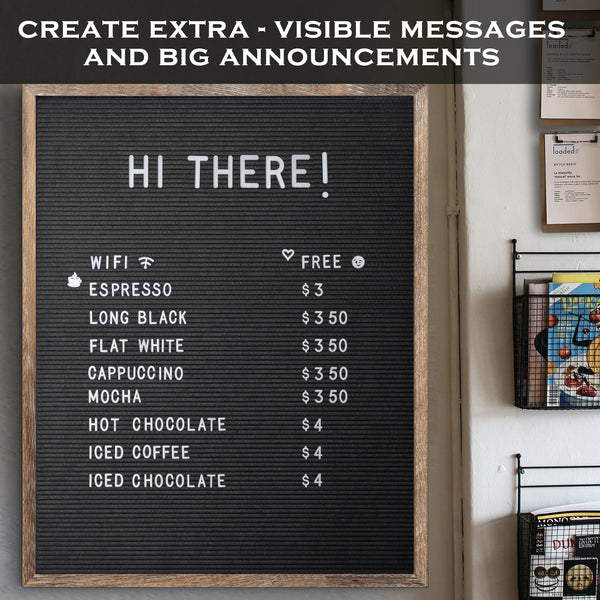 letter board menu board announcement