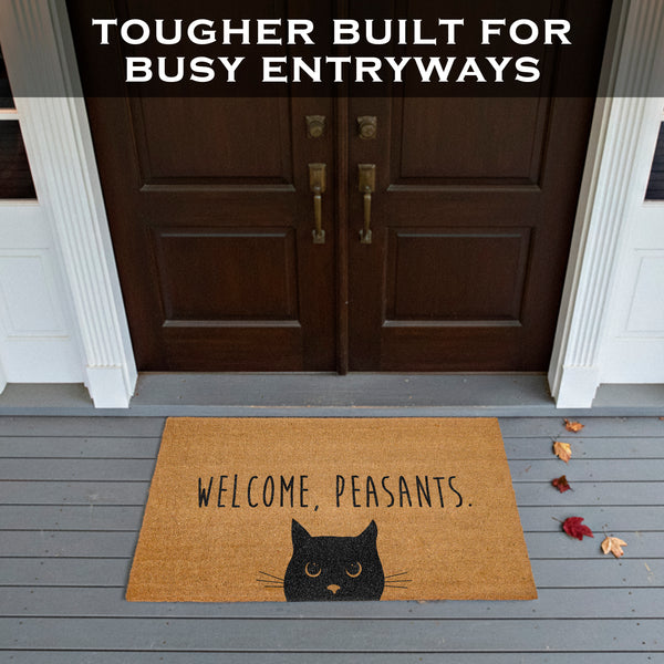 Welcome Peasants Door Mat Large 48x24 Inch