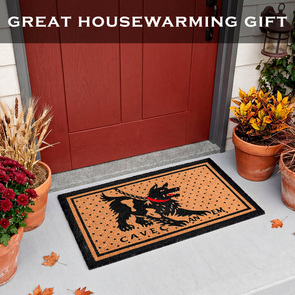 Cave Canem Dog Door Mat 30x17 Inch