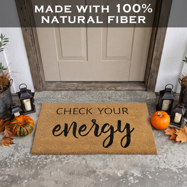 Coir Mat Check Your Energy 30