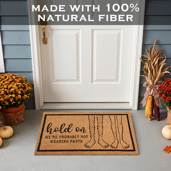 Probably Not Wearing Pants Funny Doormat 30x17 Inch
