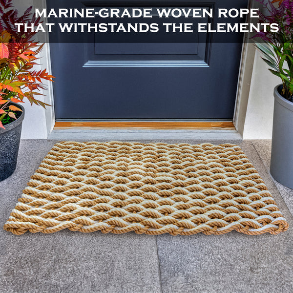 Lobster Rope Mat Sand 30x17 Inch