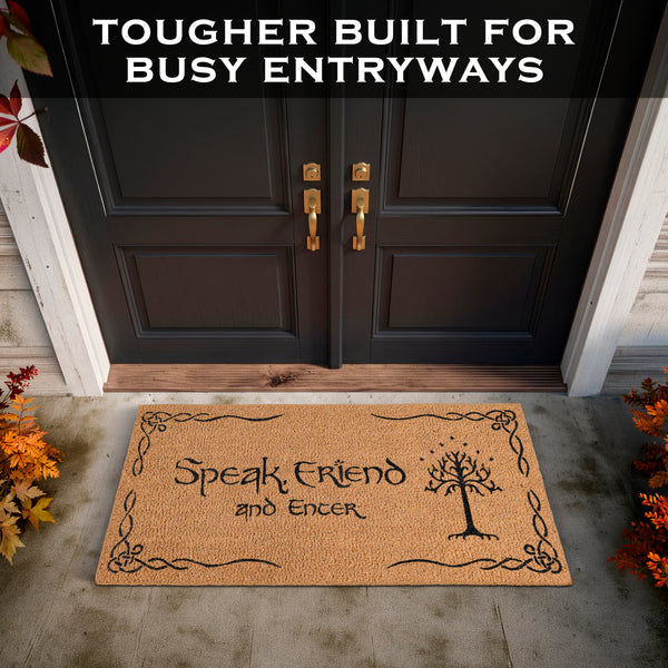 Speak Friend and Enter Doormat 48x24 Inch