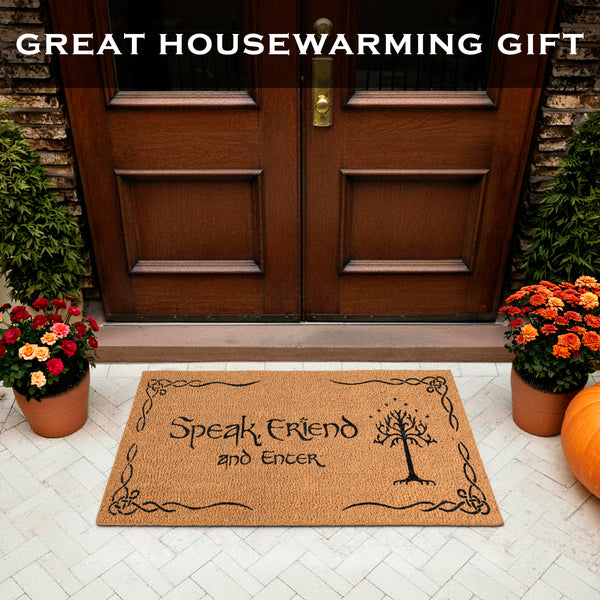 Speak Friend and Enter Doormat 48x24 Inch