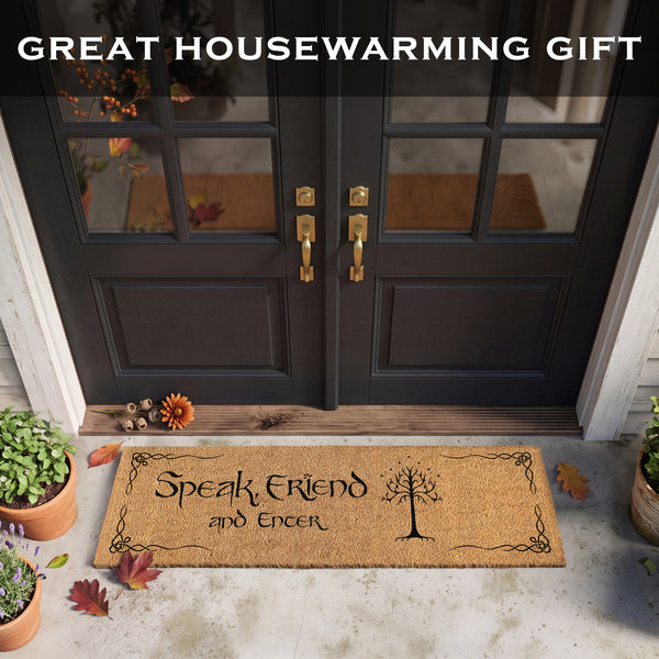 Speak Friend and Enter Doormat 50x15 Inch