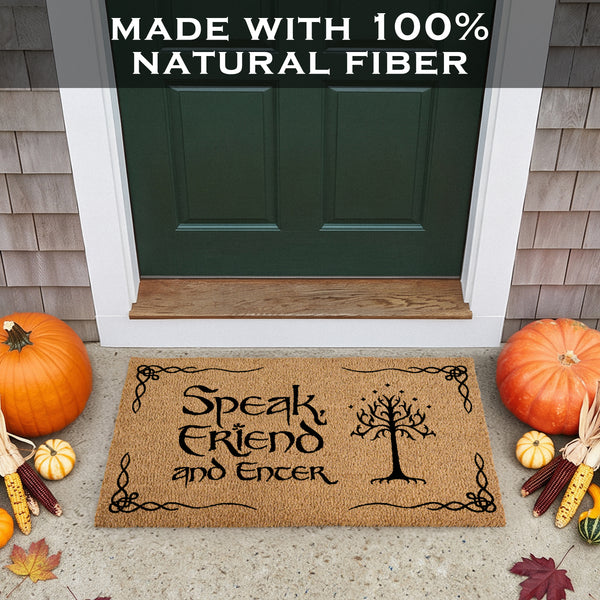 Speak Friend and Enter Doormat 30x17 Inch