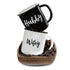 hubby wifey ceramic couple mug set of 2