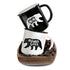 mama bear papa bear couple ceramic mug campfire