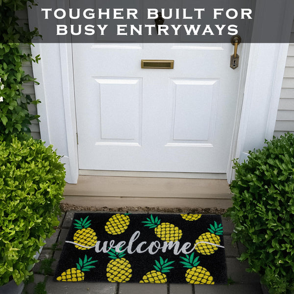 pineapple summer coir outdoor mat rug