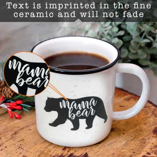 mama bear ceramic campfire mug mother's day