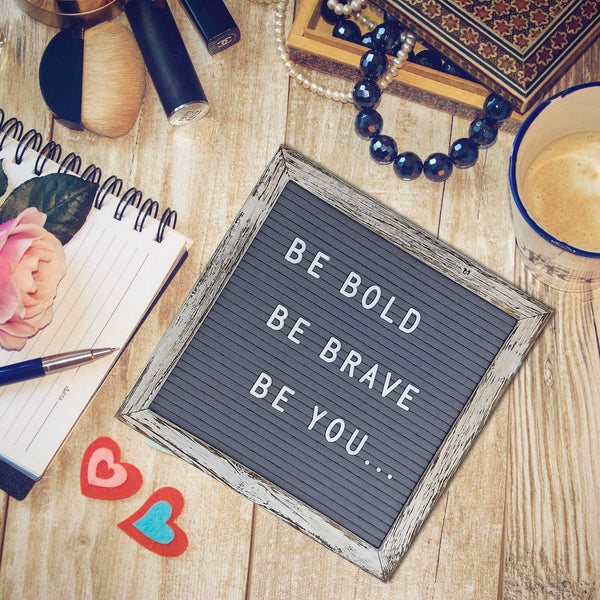 felt letter board 10x10 inch gray farmhouse decor