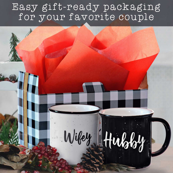 wifey hubby mugs set of 2 ceramic coffee mug