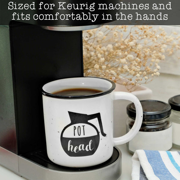 pot head coffee mug 11 ounce ceramic coffee mug
