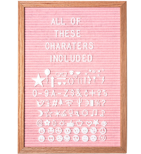 Pink 12x17 Oak Frame New Baby Girl Shower Letter Board