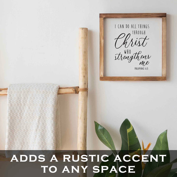 i can do all things through christ sign 12x12 inch